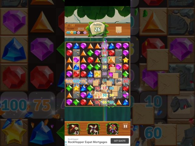 Jewels Jungle 💎 Level 185 ⭐⭐ 2021 – Jewels & Gems Match 3 Puzzle no Booster 👑 Android Gameplay ✅ Jewels Jungle 💎 Level 185 ⭐⭐ 2021 – Jewels & Gems Match 3 Puzzle no Booster 👑 Android Gameplay ✅